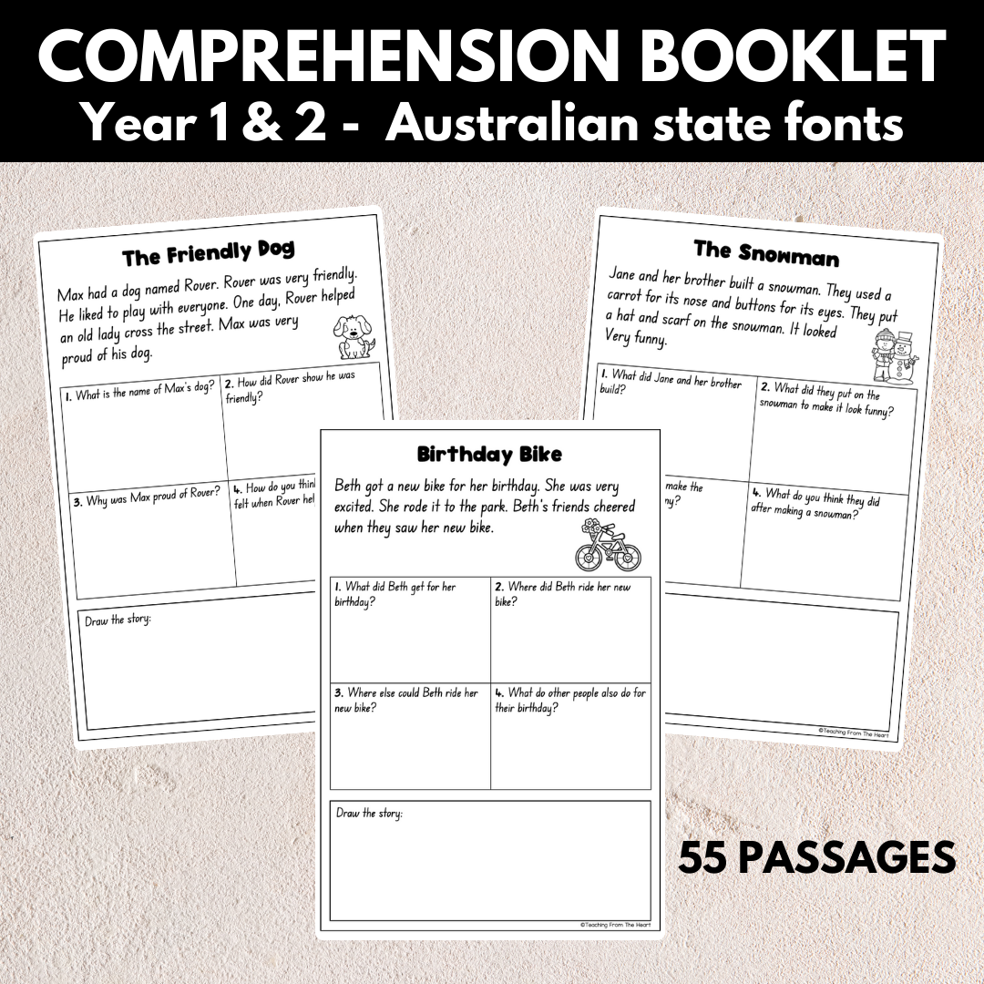 Comprehension Booklet - Years 1 & 2