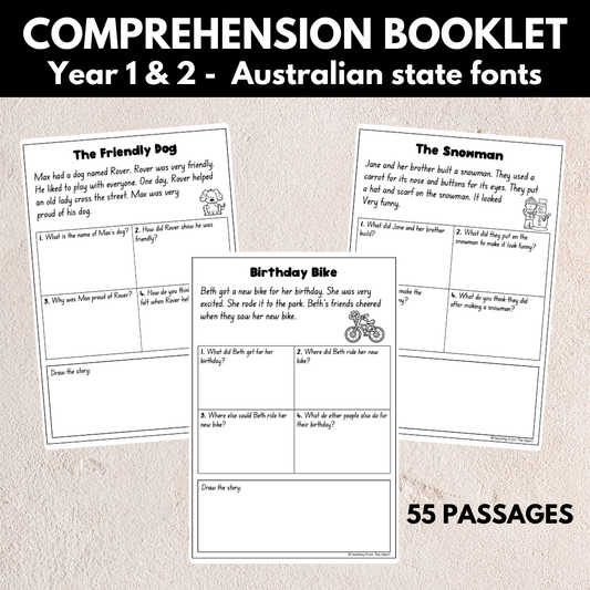 Comprehension Booklet - Years 1 & 2