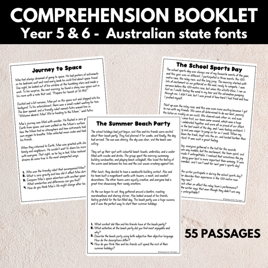 Comprehension Booklet - Year 5 & 6