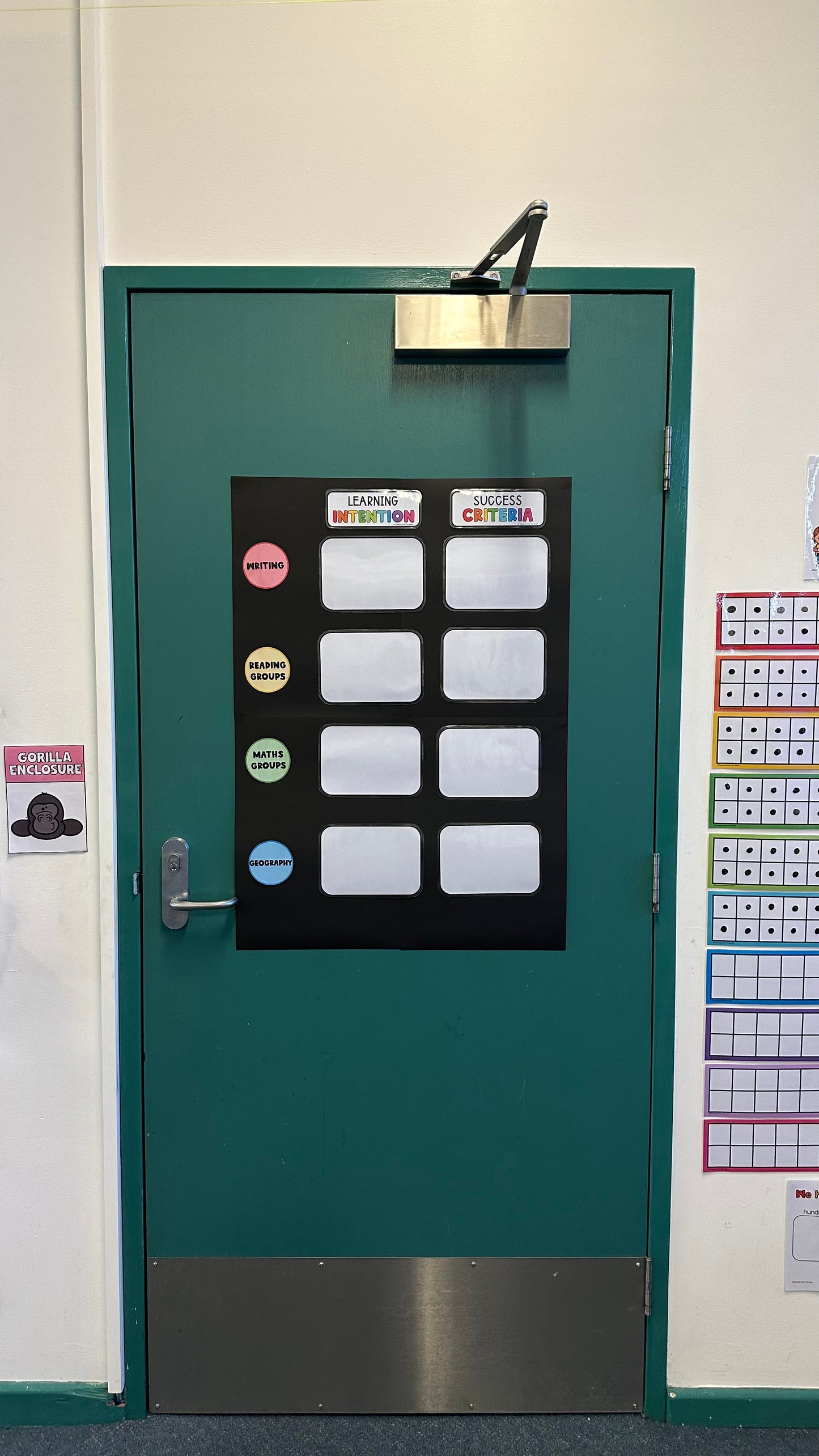 Learning Intentions Chart