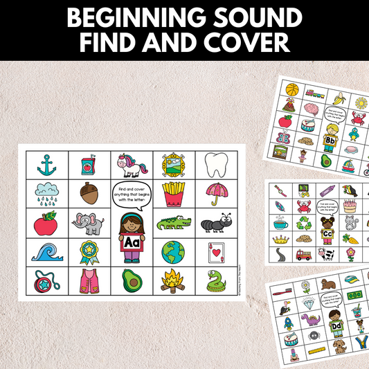 Beginning Sound Find and Cover