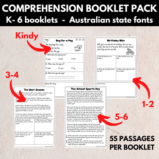 Comprehension Booklet Pack