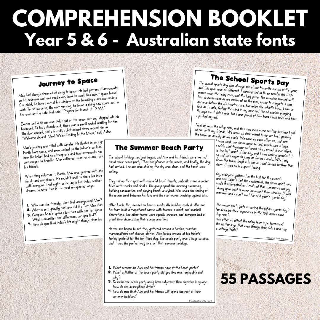 Comprehension Booklet Pack