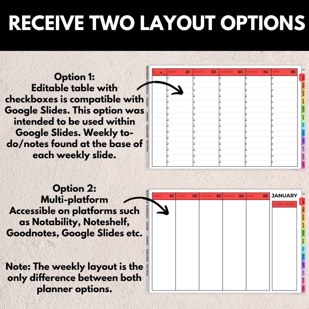 2024 Digital Teacher Planner