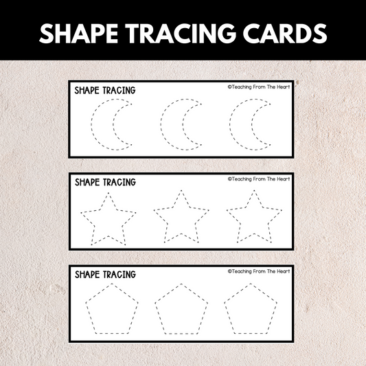 Shape Tracing Cards