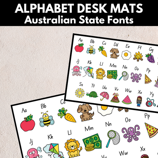 Alphabet Desk Mat