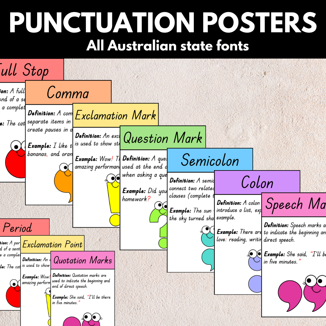 Punctuation Posters