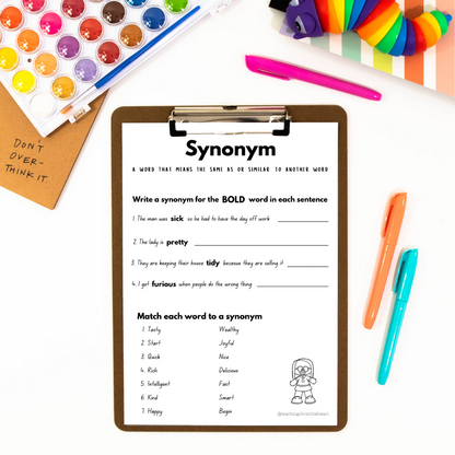 Synonyms and Antonyms