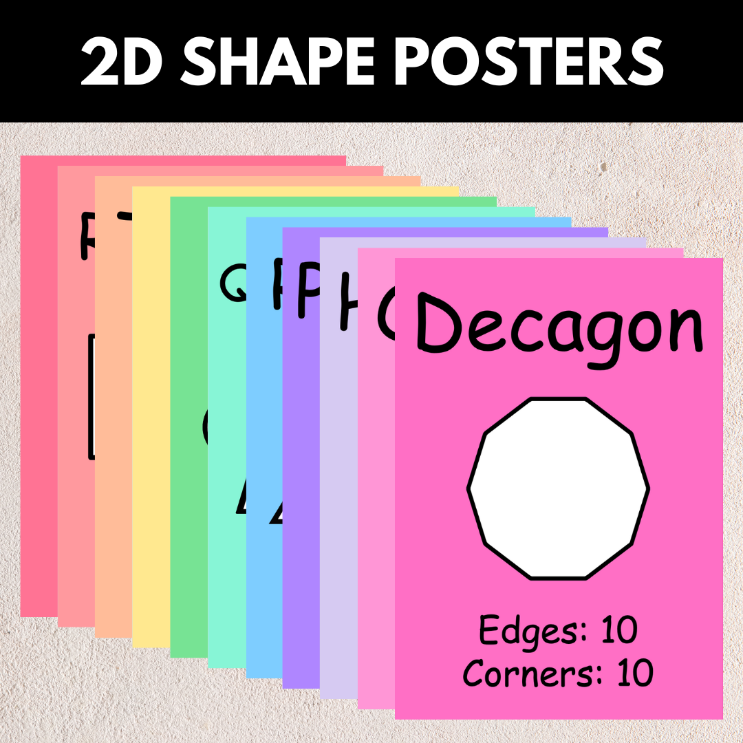 2D Shape Posters