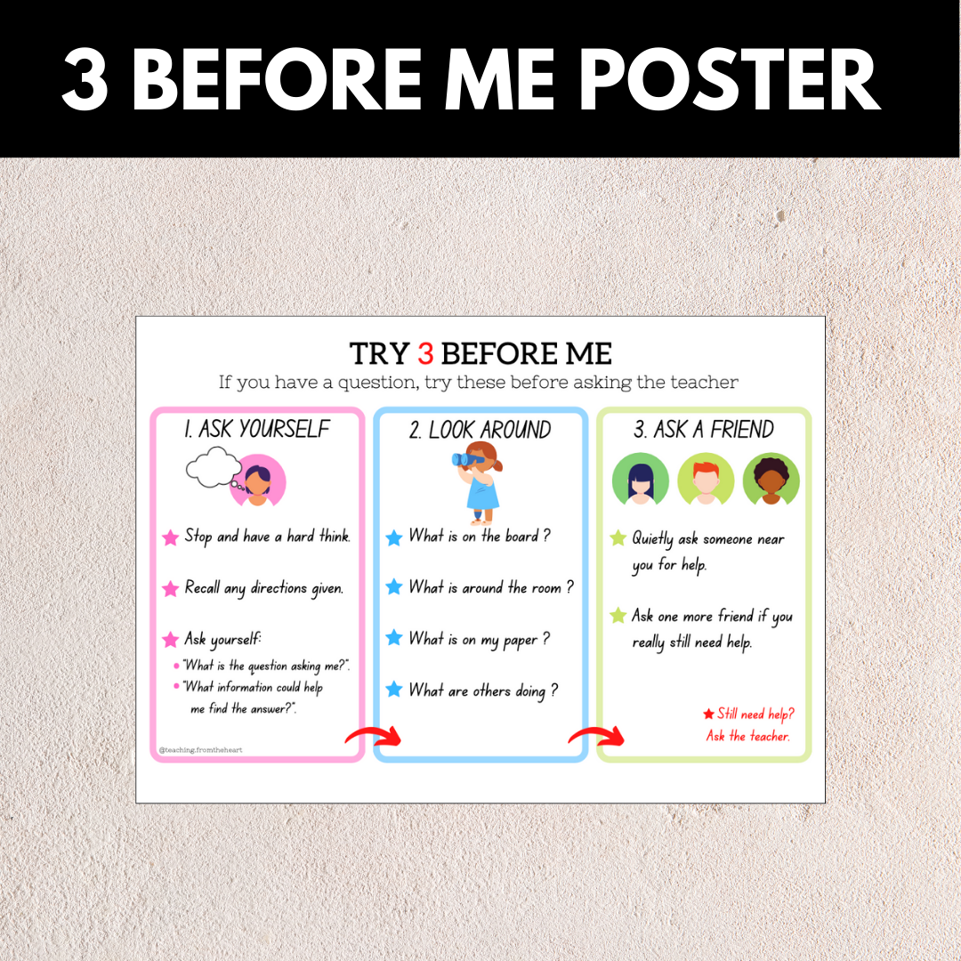 3 Before Me Poster – Teaching From The Heart