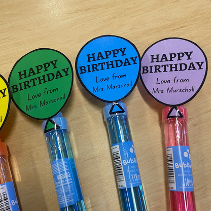 Birthday Tag - Balloon