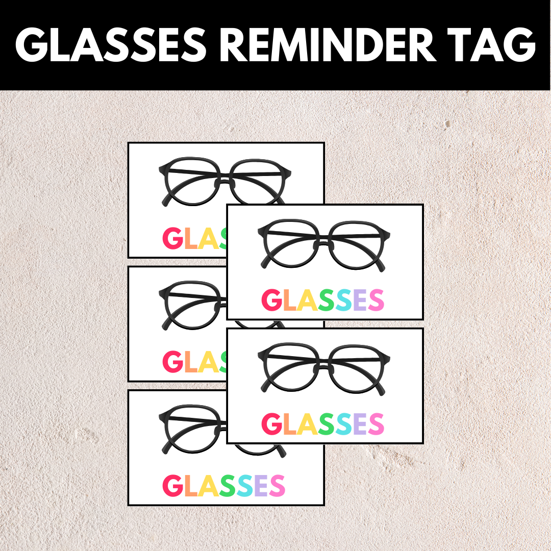 Glasses Reminder Tag