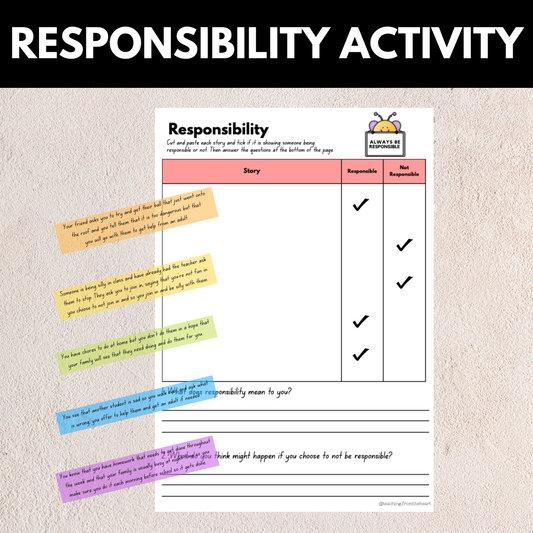 Responsibility Worksheet