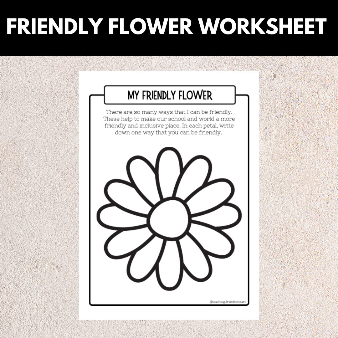 Friendly Flower Worksheet